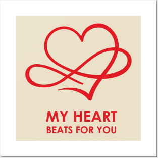 My Heart Beats For You Posters and Art